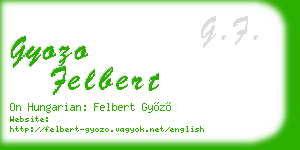 gyozo felbert business card