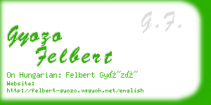 gyozo felbert business card